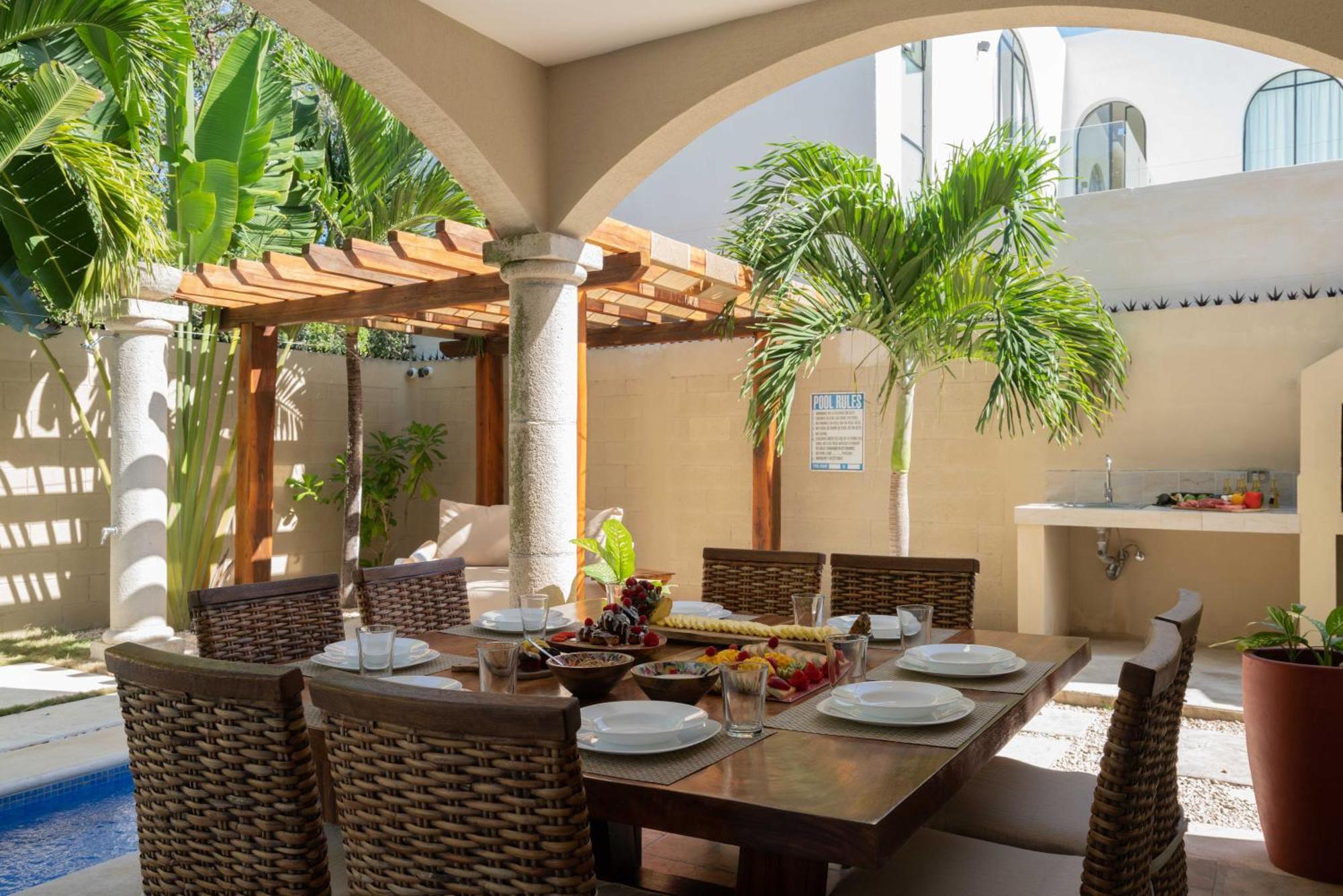 Tulum Stunning Villa For 10-Cabana-Private Pool-Parking Zewnętrze zdjęcie